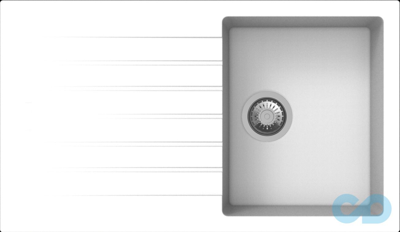 купити гранітна мийка apell pietra plus 860 х 500 мм ptpl861gw