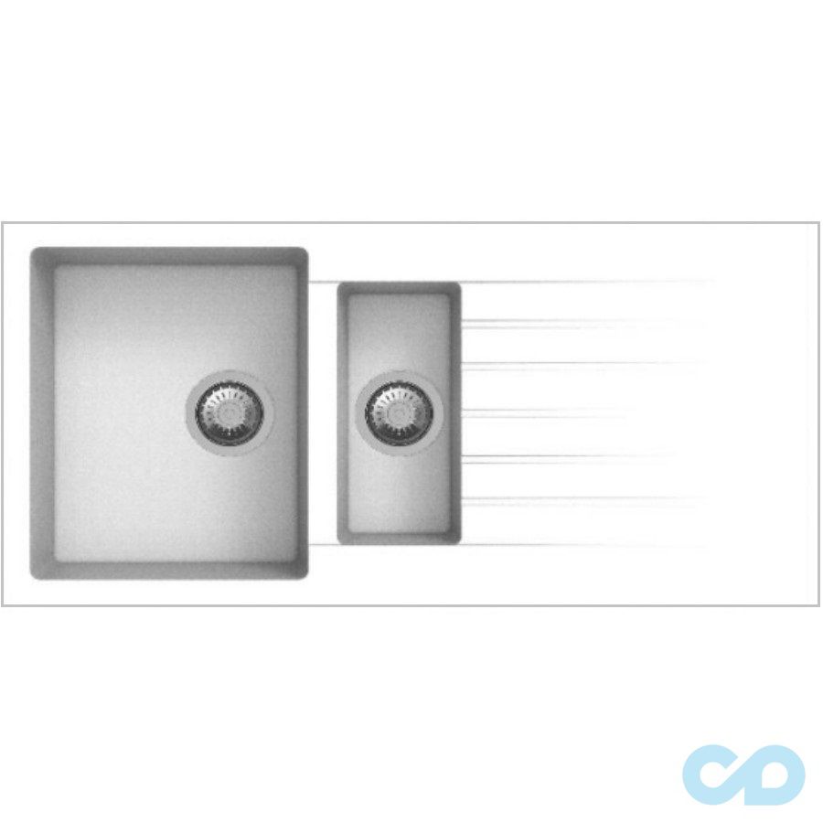 купити гранітна мийка apell pietra plus 1000 х 500 мм ptpl1002gw