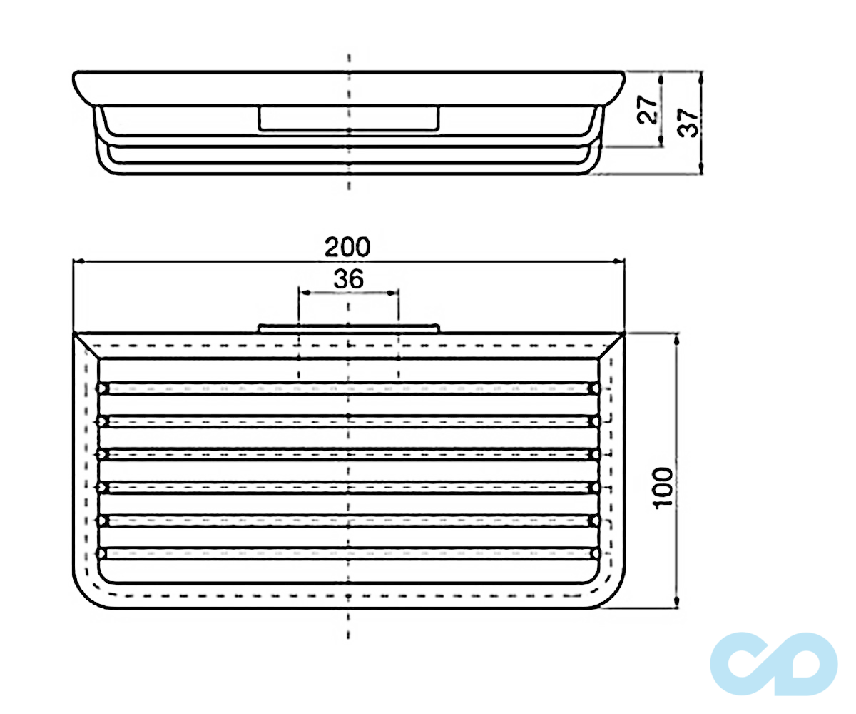 креслення Мильниця-сітка Emco System 2 20 см 3545 001 03