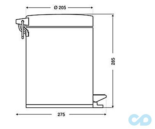 креслення Кошики для сміття Emco System 2 3553 000 00