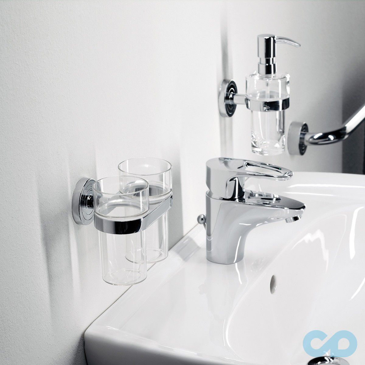 ціна Стакан для зубних щіток подвійний Emco Polo 0725 001 00