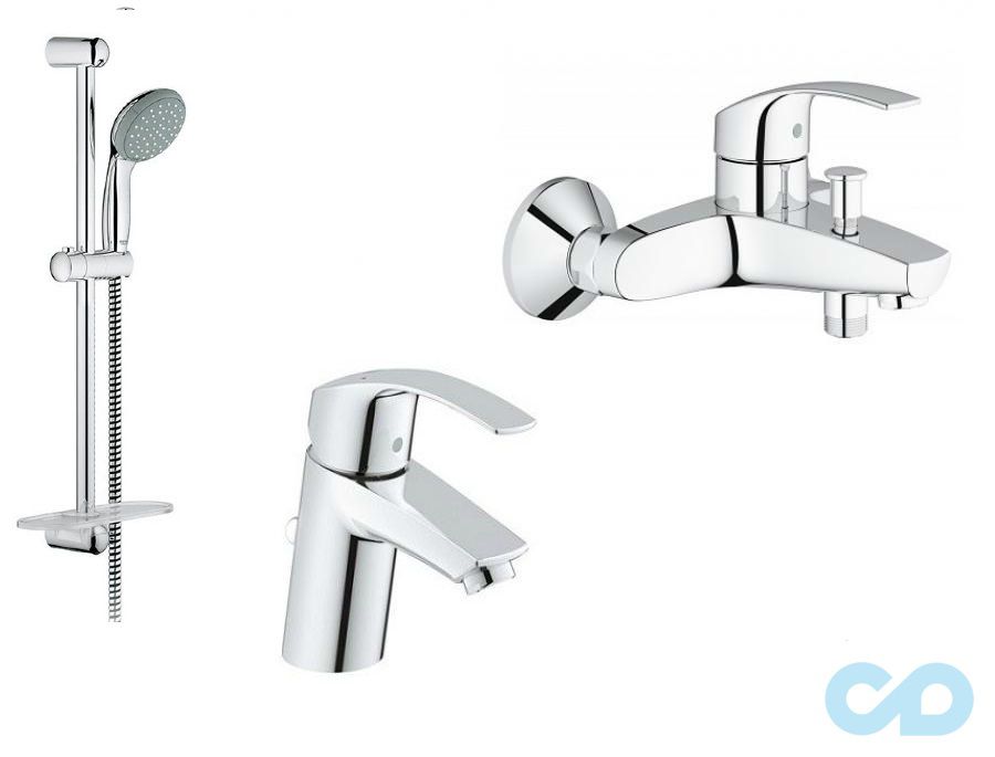Набір змішувачів для ванни Grohe Eurosmart 123238S