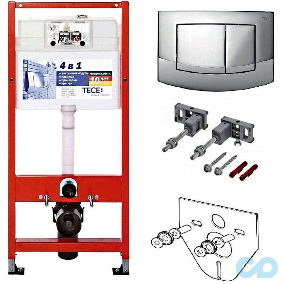 характеристики інсталяція tece base 4 в 1 з консольним унітазом jika dino h893276a346672