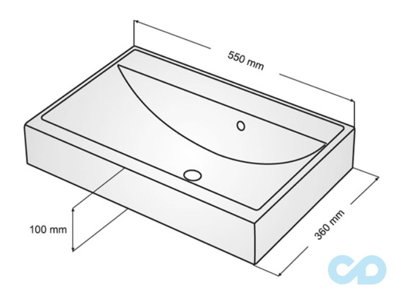 креслення Раковина Fancy Marble UM-550 1005101