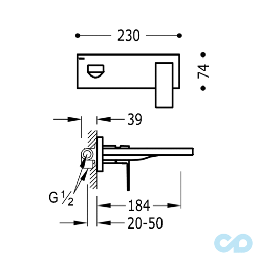 розмір змішувач для раковини tres cuadro 00620003