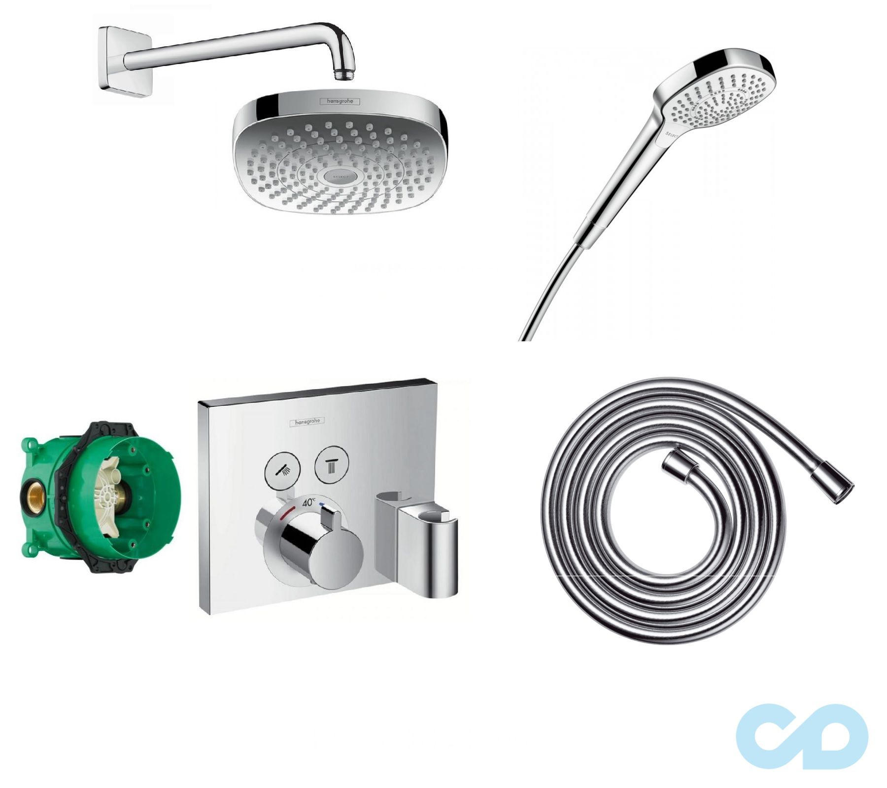 Душова система прихованого монтажу Hansgrohe ShowerSelect 15765111