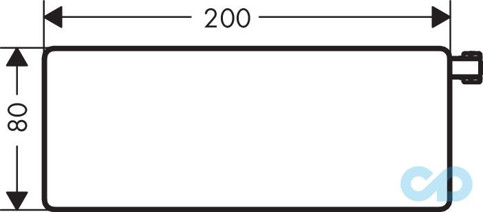 креслення Мильниця для душового гарнітура Hansgrohe Raindance 26511000