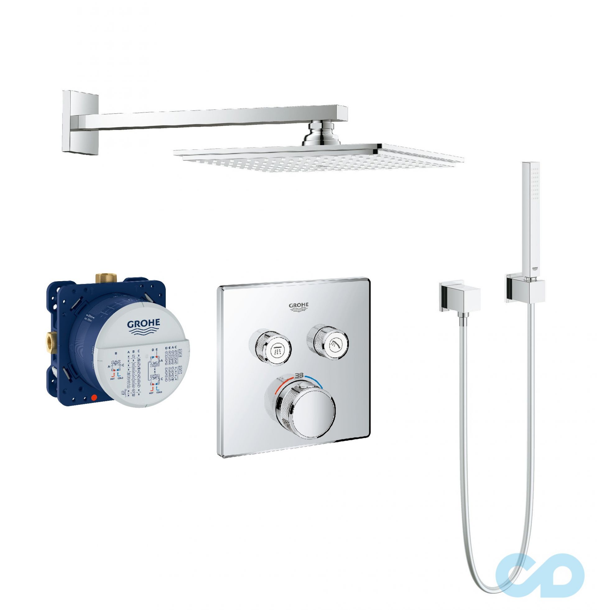 Душова система прихованого монтажу Grohe Grohtherm SmartControl 34506SC0
