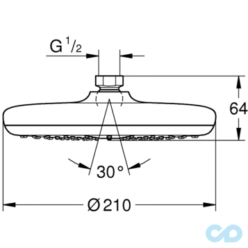 Душова система Grohe SmartControl з душовим гарнітуром хром 34614SC0 технічна схема 6