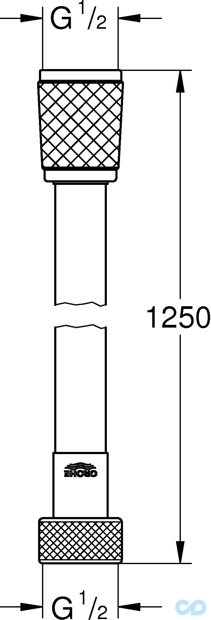 Душова система Grohe Grohtherm SmartControl Cube 34614SC1 технічна схема 4
