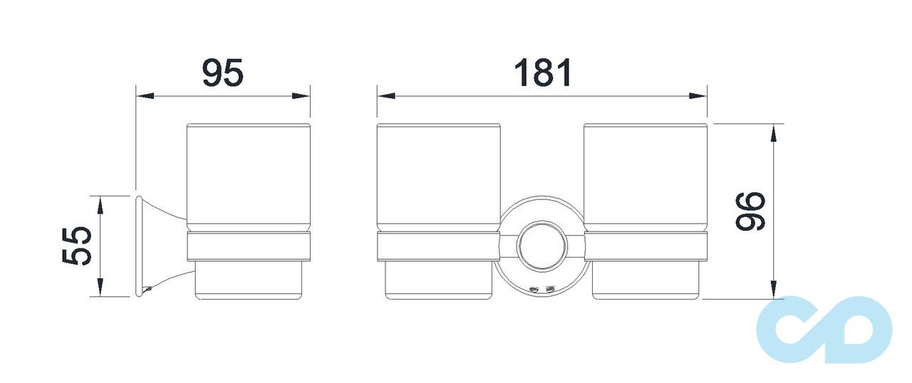 креслення Склянки настінні Imprese Podzima Zrala ZMK02170824