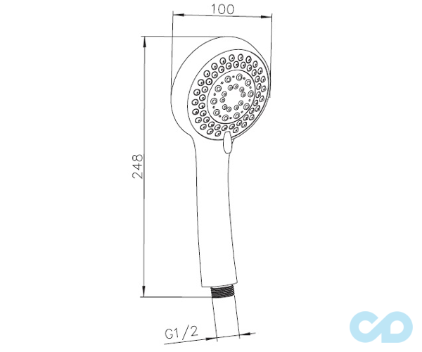 креслення Душовий набір Imprese S1011001