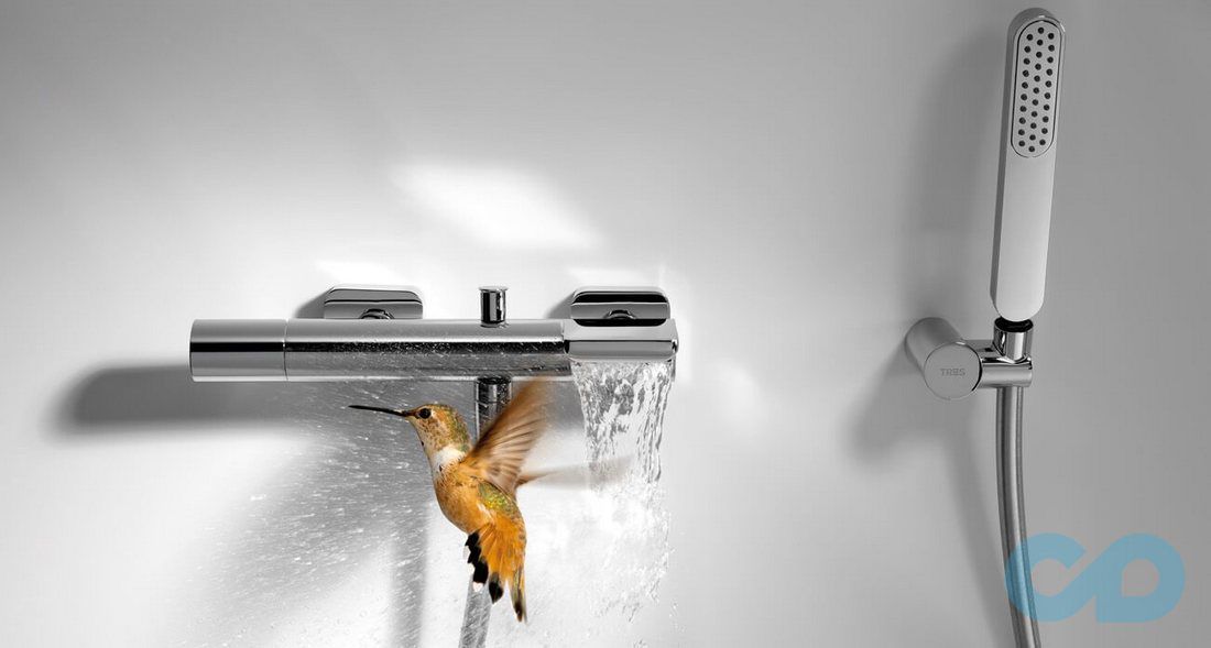 ціна Змішувач для ванни з душовим гарнітуром Tres Loft 20017001