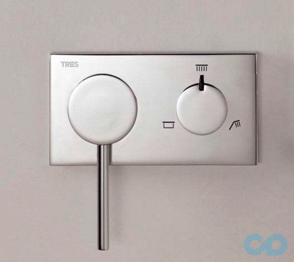 Змішувач для ванни і душа Tres 3V 21027399