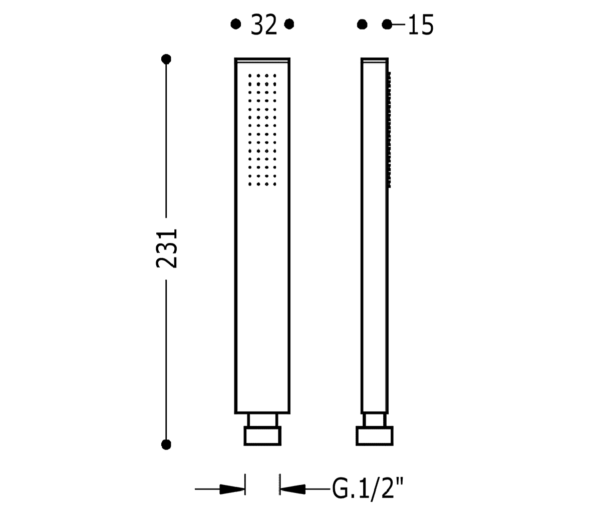 размер смеситель для душа tres project 21116701