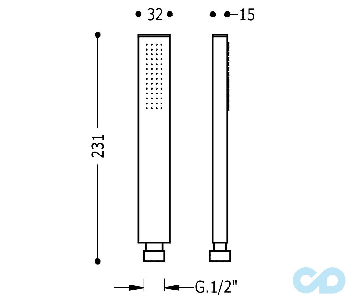 розміри змішувач для ванни і душа tres project 21117001