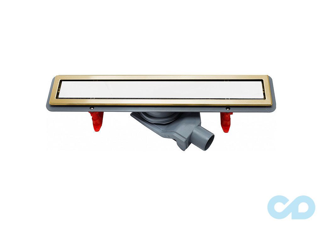 ціна дренажний канал Pestan Confluo Premium White Glass Gold Line 550 мм 13100090