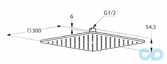 техническая схема Душевая система Grohe Eurocube 2406200S
