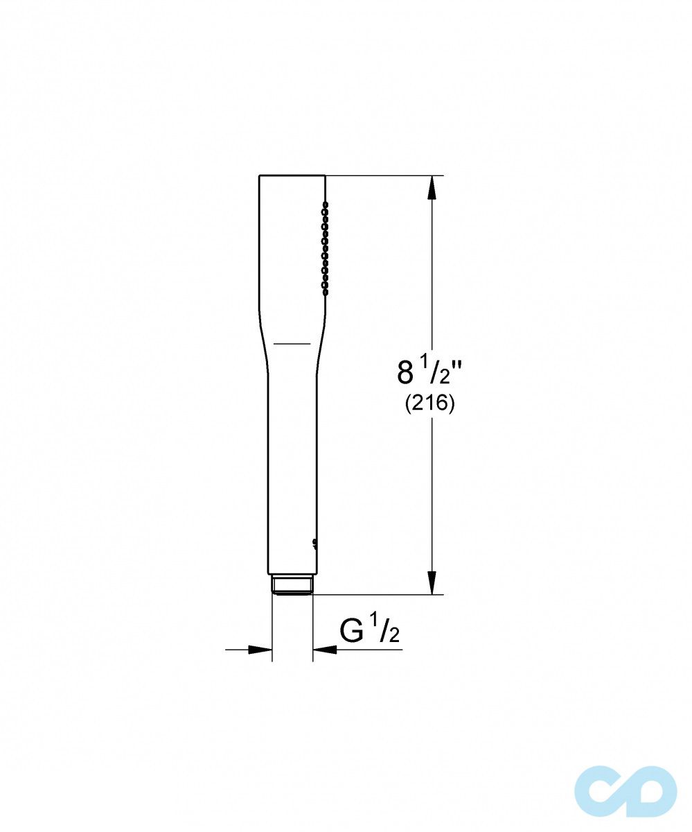 Душова система Grohe Lineare 2406402S технічна схема 3