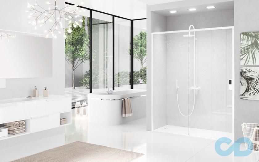 Двері розсувні в нішу Novellini Opera 2PH OPE2PH87 90 см