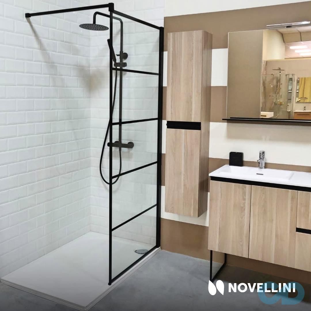 купити Душова стінка Novellini Kuadra H Stripes KUADH90-82H 90 см