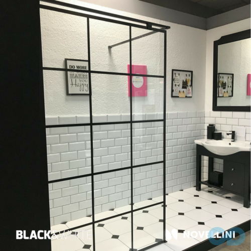 Душова стінка Novellini Kuadra H Squares KUADH80-81H 80 см