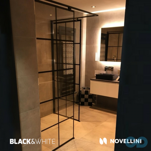 купити Душова стінка Novellini Kuadra H Squares KUADH80-81H 80 см