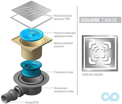 ціна Душовий трап Pestan Confluo Smart Drains 13000073