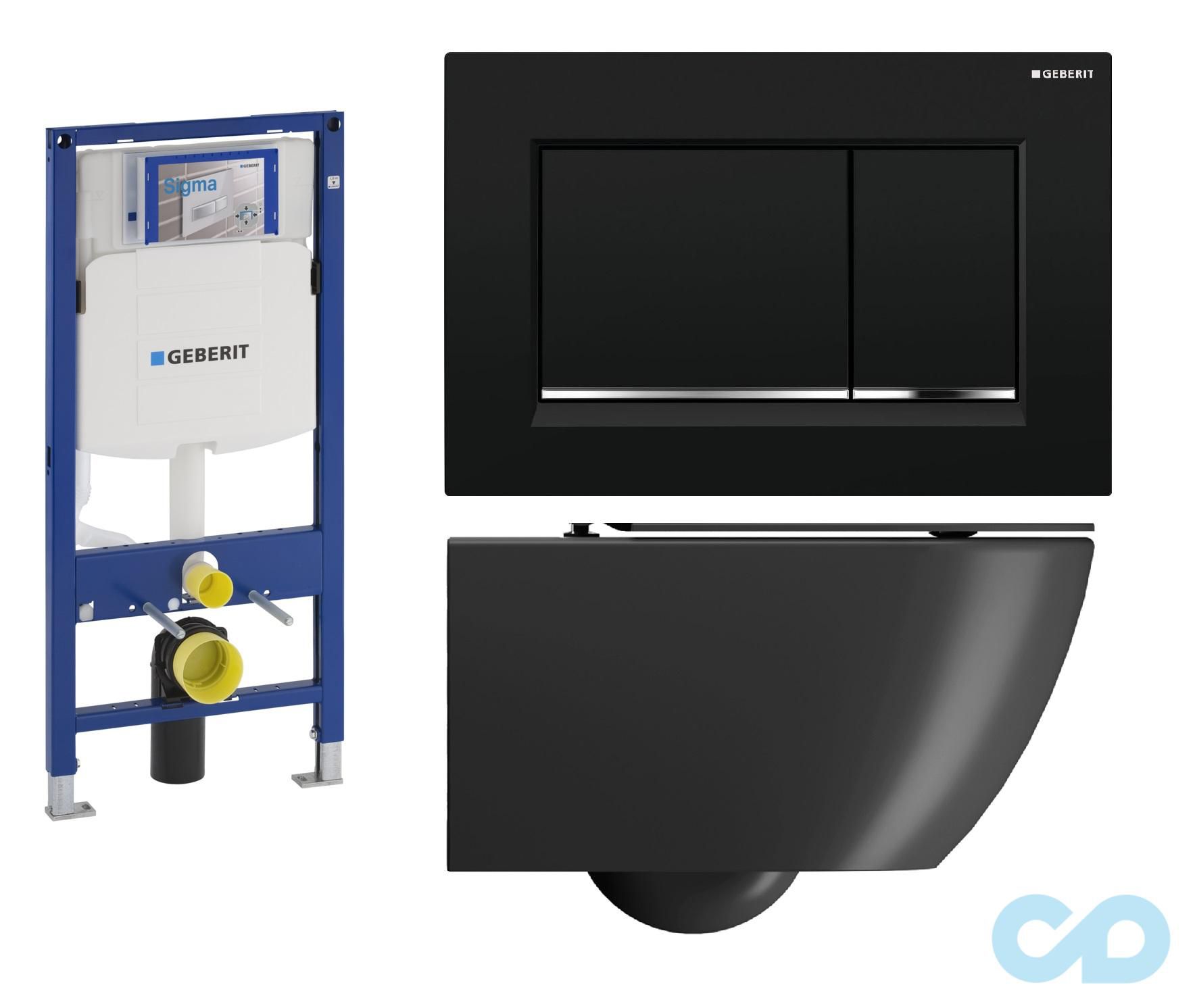 Инсталляция Geberit Duofix 111.300.00.5 с унитазом GSI Color Elements 881526 soft-close