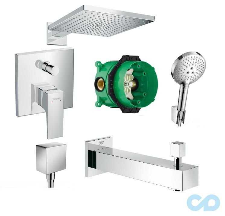 Душова система прихованого монтажу Hansgrohe Metropol Raindance 2385400S