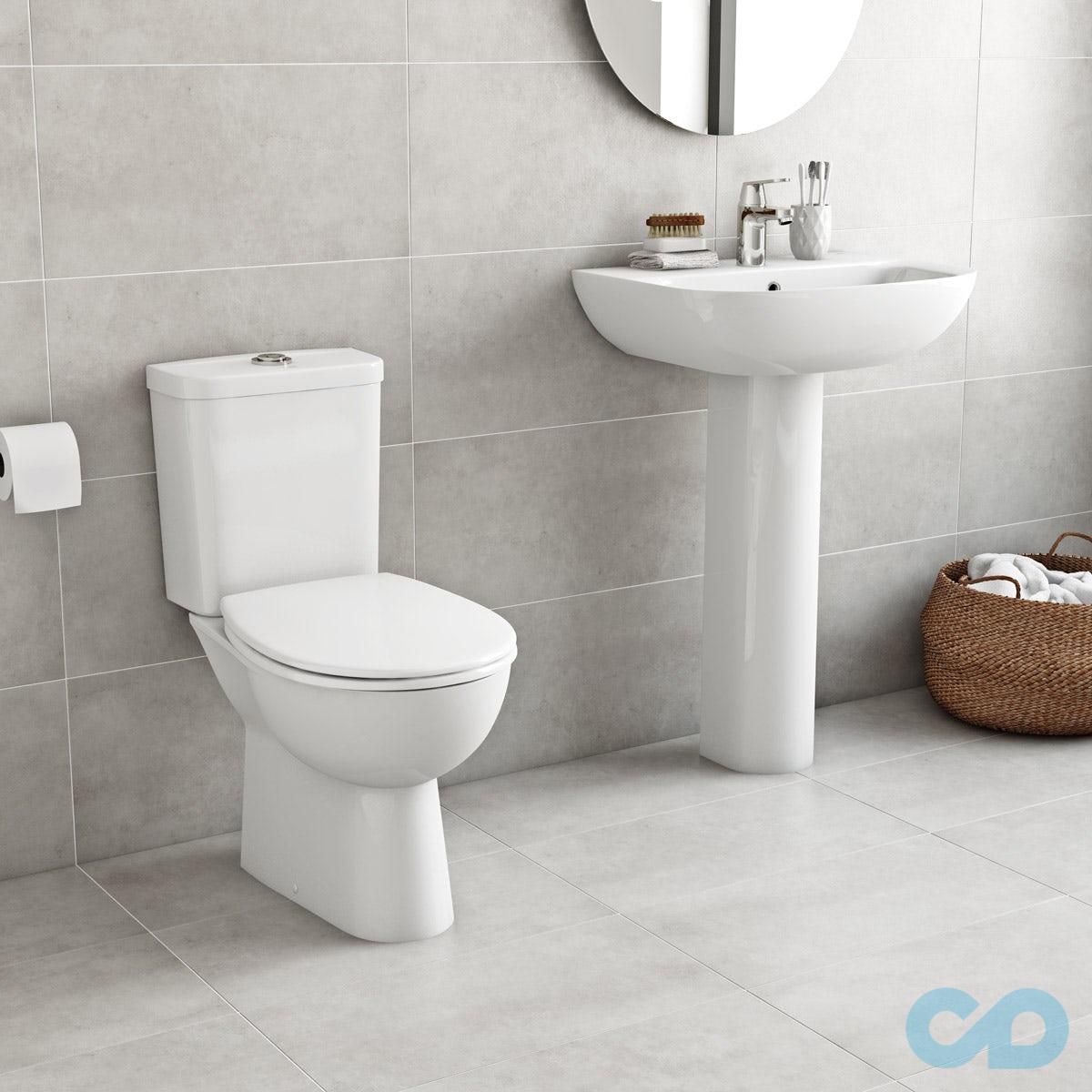 Унитаз напольный Grohe BauCeramic 39349000 + 39493000