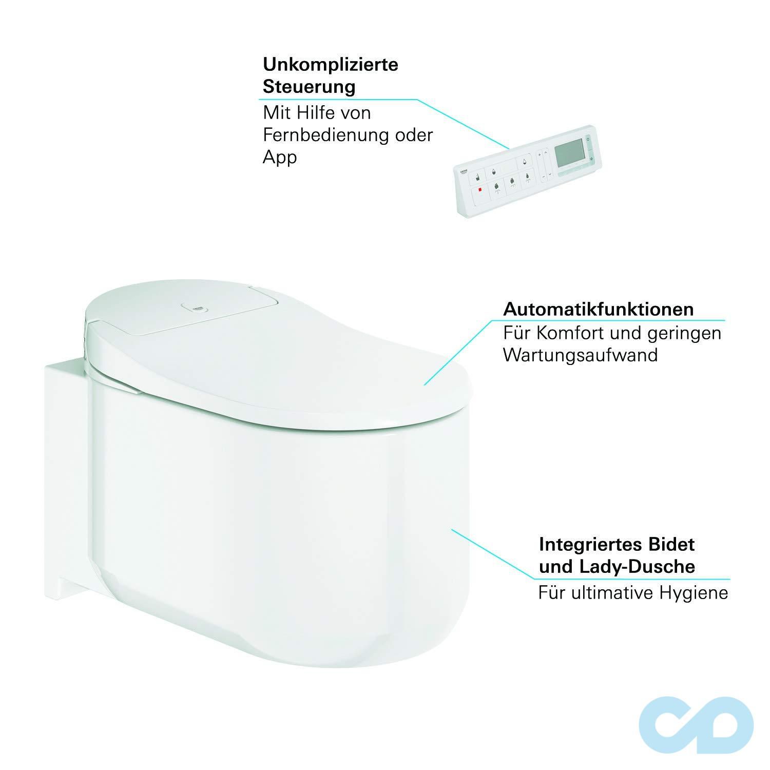 Унітаз-біде підвісний Grohe Sensia Arena 39354SH1 фото 14