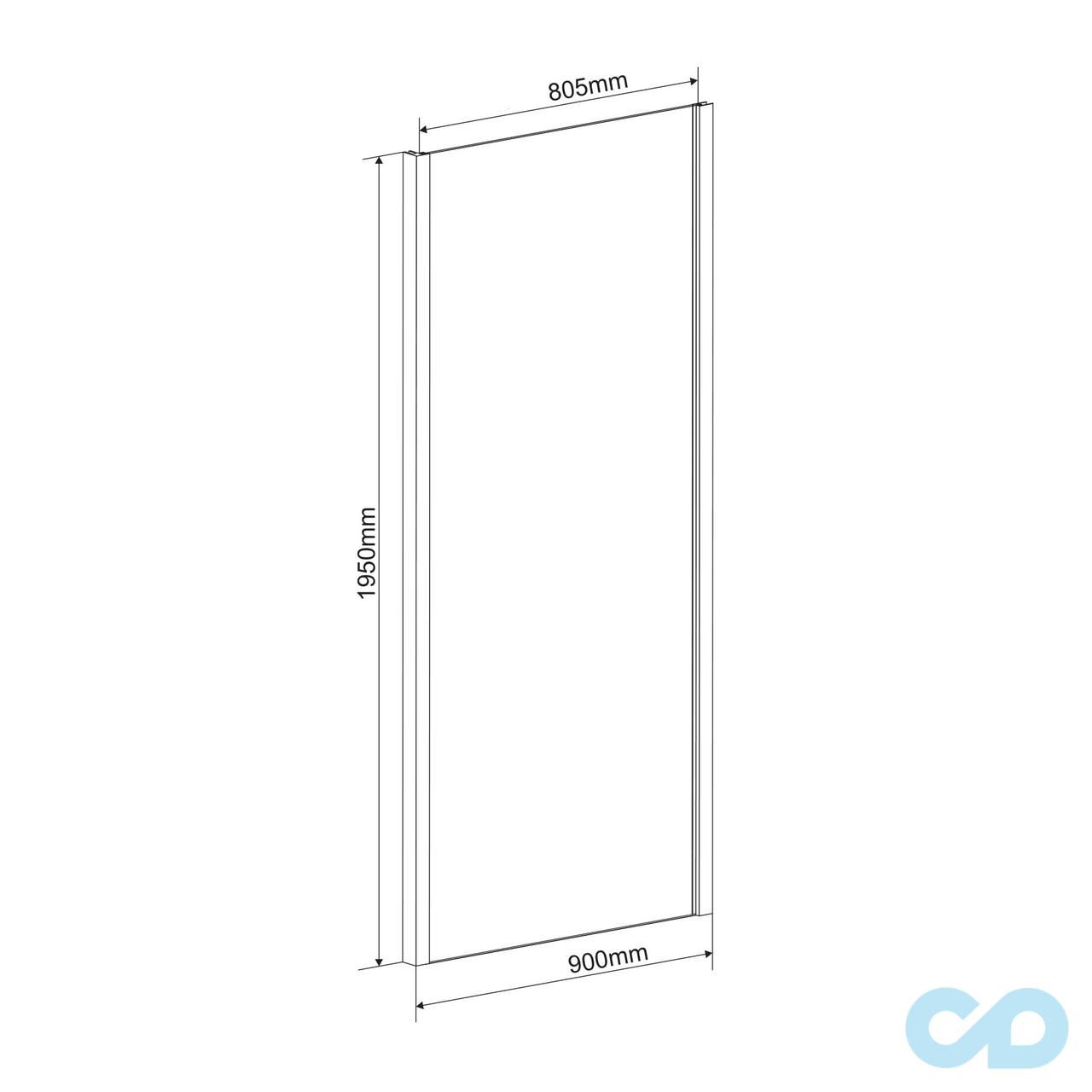 креслення Душова стінка Eger 599-153-80W (h