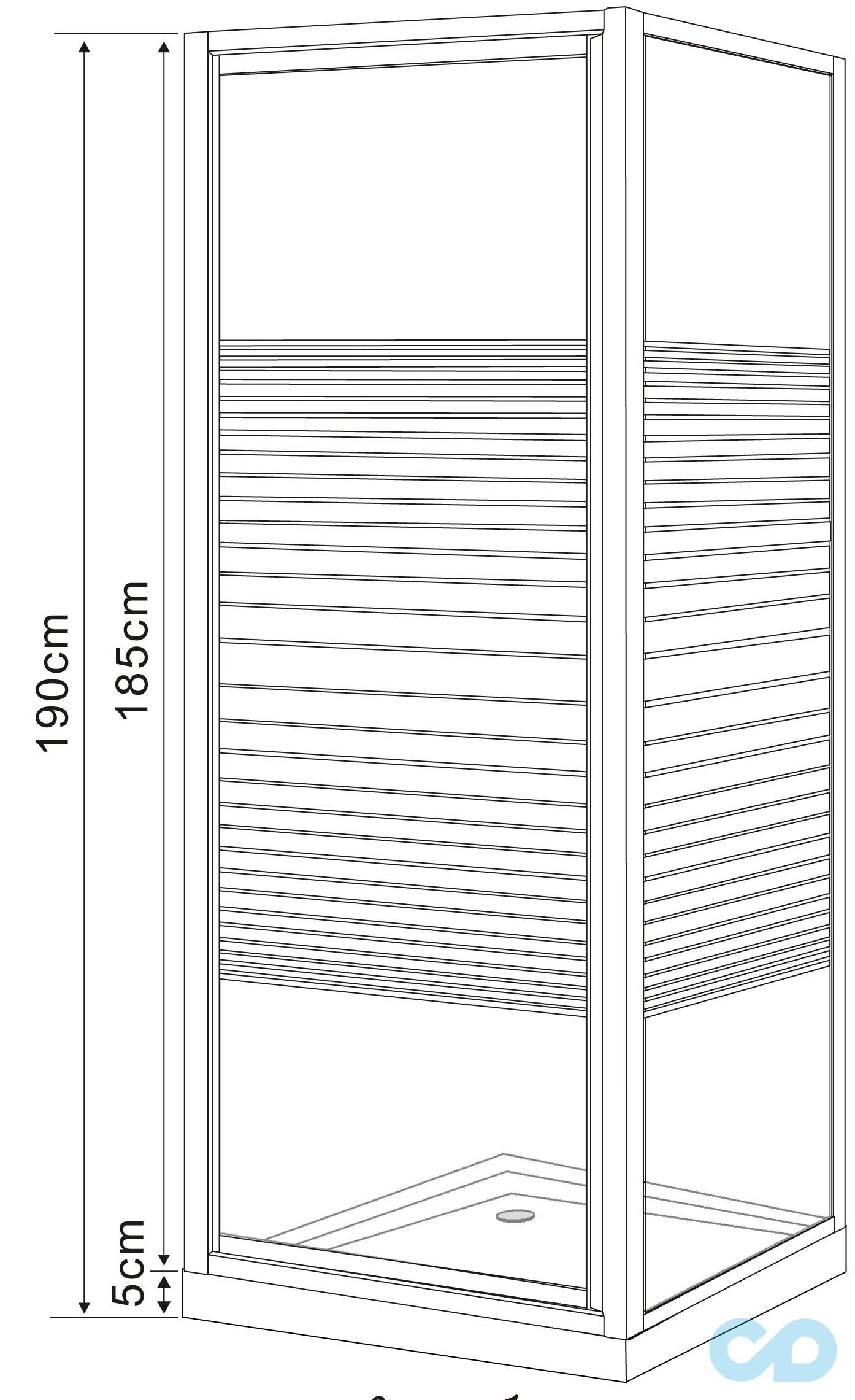креслення Душова кабіна Eger Frida 599-151/1