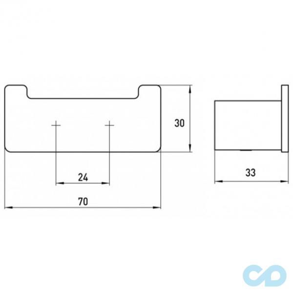 технічна схема Набір аксесуарів Emco Loft 0598 001 00