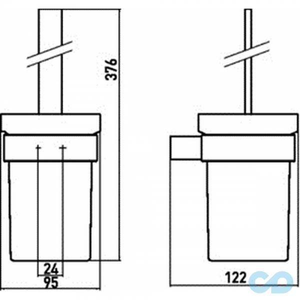 Набір аксесуарів Emco Loft 0598 001 00 технічна схема 2
