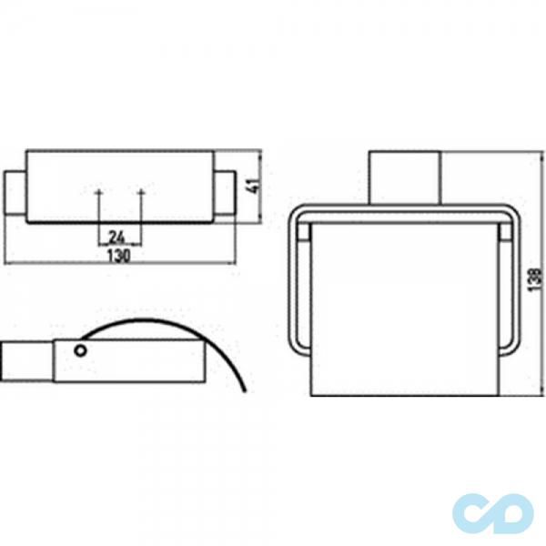 креслення Набір аксесуарів Emco Loft 0598 001 00