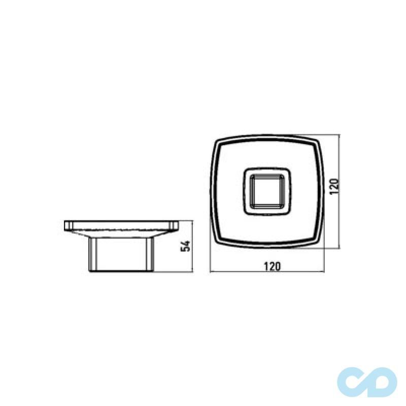 креслення Мильниця Emco Loft 0530 001 01