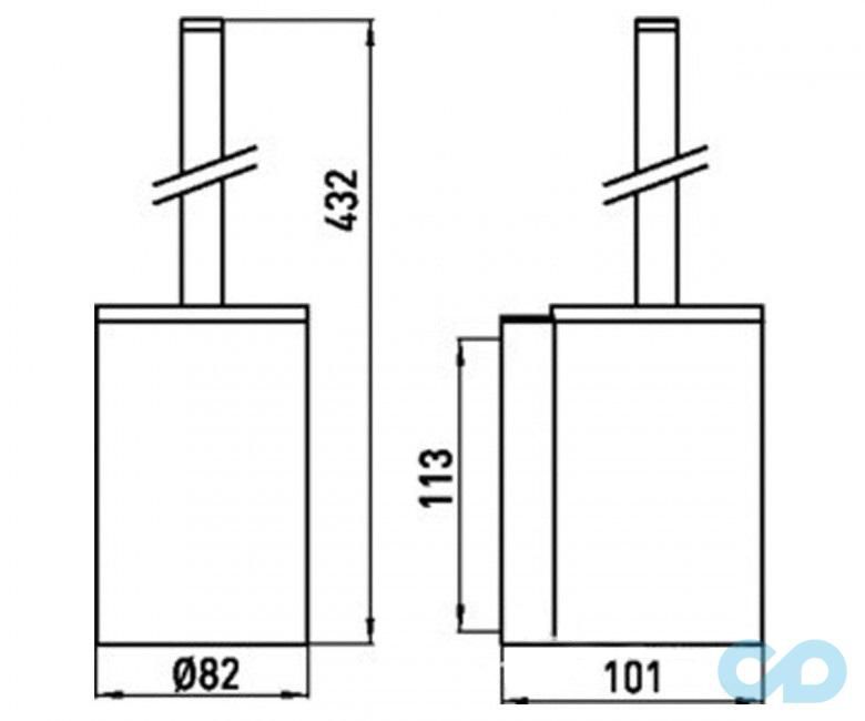 креслення Туалетний йорж Emco System 2 3515 001 00