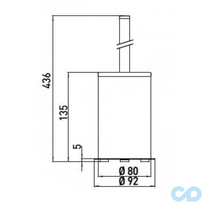креслення Туалетний йорж Emco System 2 3515 001 01