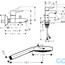 креслення Набір змішувачів Hansgrohe Metris 34088000