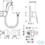 креслення Набір для гігієнічного душу Hansgrohe Focus E2 32127111
