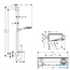 креслення Душовий набір Hansgrohe ShowerTablet Select 27027000