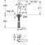 розмір змішувач для раковини grohe essence new 23541001