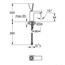 розмір змішувач для раковини grohe eurocube joy 23656000