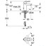 розмір змішувач для раковини grohe bauloop 23336000
