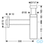 чертеж Сифон для раковины Hansgrohe Flowstar 52105000