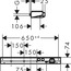 чертеж Термостат для душа Hansgrohe ShowerTablet Select 13184400
