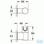 креслення Тримач ручного душу Grohe Rainshower 27055000