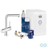 купить смеситель для мойки с функцией фильтра grohe blue® minta 31347002